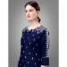 Picture of Alluring Cotton Midnight Blue Readymade Salwar Kameez