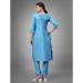 Picture of Cotton Medium Turquoise Readymade Salwar Kameez