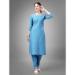 Picture of Cotton Medium Turquoise Readymade Salwar Kameez