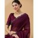 Picture of Fine Organza Dark Magenta Saree