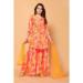 Picture of Charming Chiffon Salmon Readymade Salwar Kameez