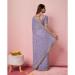 Picture of Statuesque Georgette Violet Saree