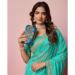 Picture of Sightly Georgette Medium Turquoise Saree