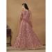 Picture of Gorgeous Net Indian Red Anarkali Salwar Kameez