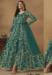 Picture of Radiant Net Teal Anarkali Salwar Kameez