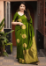 Picture of Beautiful Silk Olive Saree