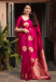 Picture of Stunning Silk Deep Pink Saree