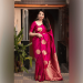 Picture of Stunning Silk Deep Pink Saree