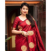 Picture of Shapely Silk Crimson Saree