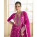 Picture of Classy Georgette Dark Magenta Party Wear Gown