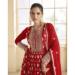 Picture of Statuesque Georgette Red Party Wear Gown