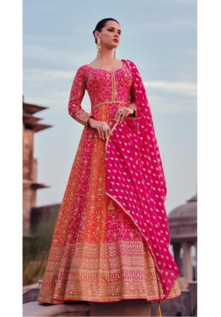 Picture of Fascinating Georgette Light Pink Anarkali Salwar Kameez