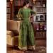 Picture of Cotton Dark Olive Green Readymade Salwar Kameez