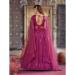 Picture of Wonderful Georgette Dark Magenta Lehenga Choli