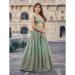 Picture of Wonderful Georgette Dark Sea Green Lehenga Choli