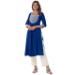 Picture of Pleasing Rayon Navy Blue Kurtis & Tunic