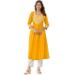 Picture of Beautiful Rayon Orange Kurtis & Tunic