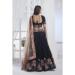 Picture of Fine Net & Organza Black Lehenga Choli