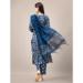 Picture of Comely Rayon Midnight Blue Readymade Salwar Kameez