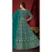 Picture of Gorgeous Georgette Teal Anarkali Salwar Kameez