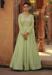 Picture of Gorgeous Georgette Dark Khaki Anarkali Salwar Kameez