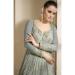 Picture of Nice Georgette Dark Grey Anarkali Salwar Kameez