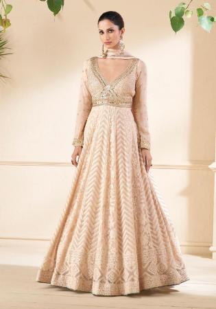 Picture of Stunning Georgette Bisque Anarkali Salwar Kameez