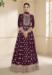 Picture of Georgette Dark Olive Green Anarkali Salwar Kameez