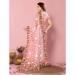 Picture of Good Looking Net Light Coral Saree