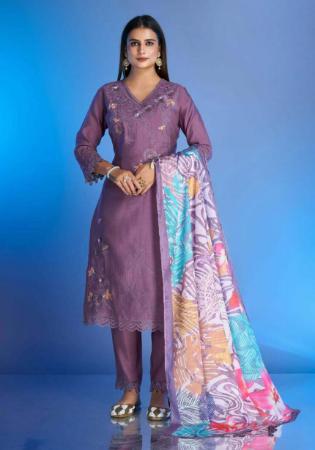 Picture of Classy Silk Grey Readymade Salwar Kameez