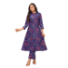 Picture of Cotton & Silk Dark Slate Blue Kurtis And Tunic