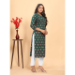 Picture of Sightly Cotton & Silk Dark Khaki Kurtis And Tunic