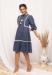 Picture of Fine Cotton Midnight Blue Kurtis & Tunic