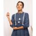 Picture of Fine Cotton Midnight Blue Kurtis & Tunic