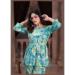 Picture of Rayon & Chiffon Light Sea Green Readymade Salwar Kameez