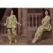 Picture of Rayon & Chiffon Dark Khaki Readymade Salwar Kameez