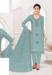 Picture of Georgette Dark Sea Green Straight Cut Salwar Kameez