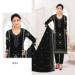 Picture of Sublime Georgette Black Straight Cut Salwar Kameez