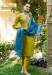 Picture of Cotton & Silk Olive Readymade Salwar Kameez