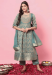 Picture of Superb Cotton Slate Grey Readymade Salwar Kameez