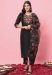 Picture of Gorgeous Cotton Black Readymade Salwar Kameez