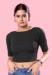 Picture of Elegant Cotton & Lycra Black Designer Blouse