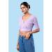 Picture of Classy Cotton & Lycra Violet Designer Blouse