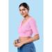 Picture of Taking Cotton & Lycra Pink Designer Blouse