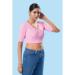 Picture of Taking Cotton & Lycra Pink Designer Blouse