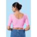 Picture of Taking Cotton & Lycra Pink Designer Blouse