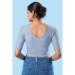 Picture of Cotton & Lycra Light Slate Grey Designer Blouse