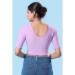 Picture of Nice Cotton & Lycra Violet Designer Blouse