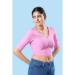 Picture of Stunning Cotton & Lycra Pink Designer Blouse