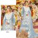 Picture of Organza Light Slate Grey Straight Cut Salwar Kameez